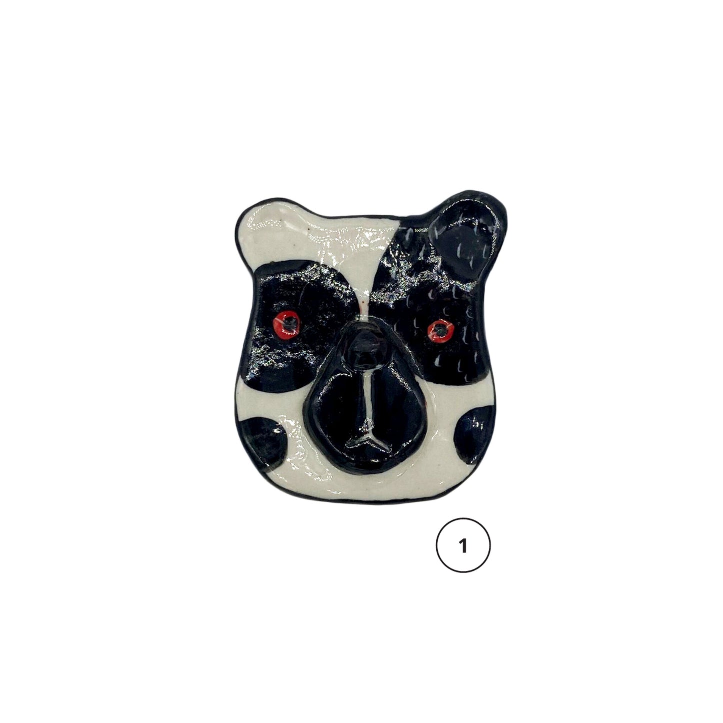 dog shaped ceramic magnet