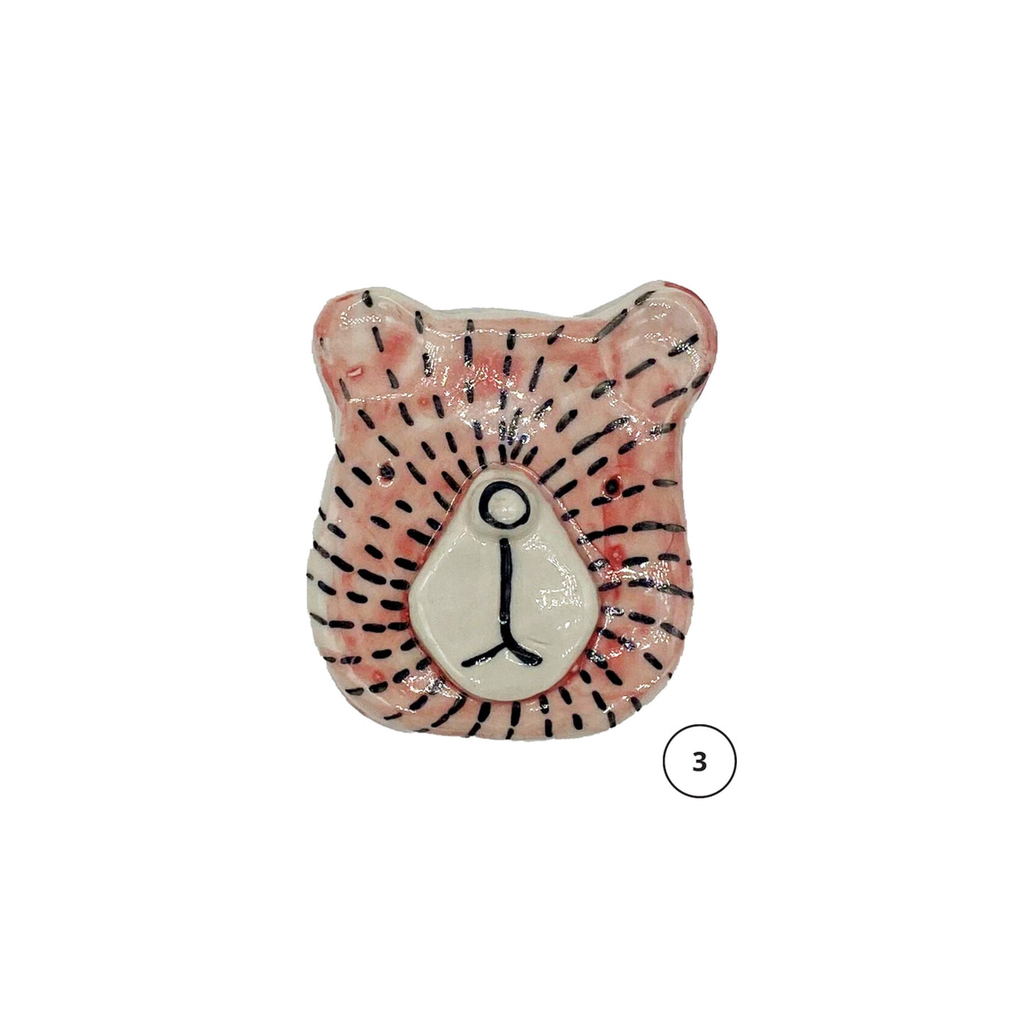 cat ceramic magnet