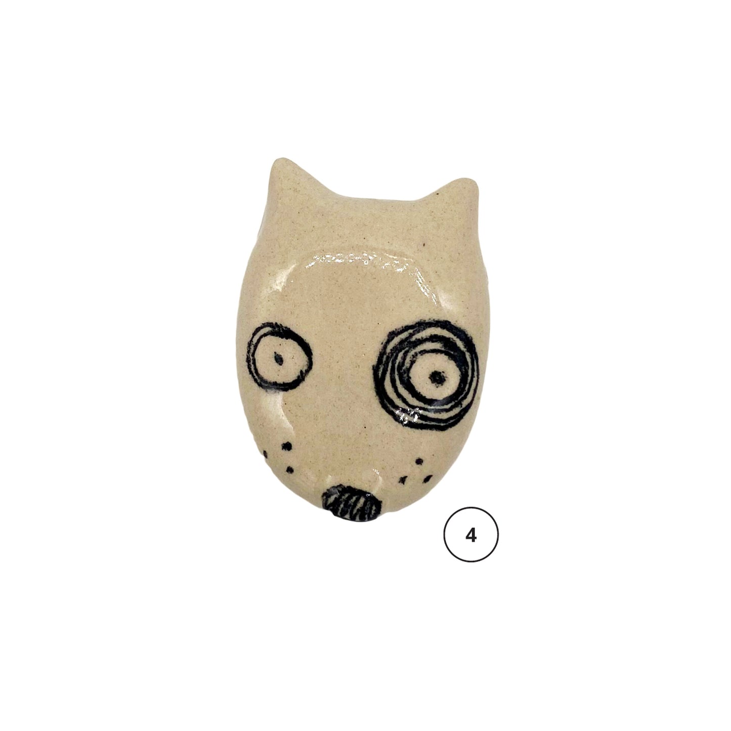 dog ceramic magnet