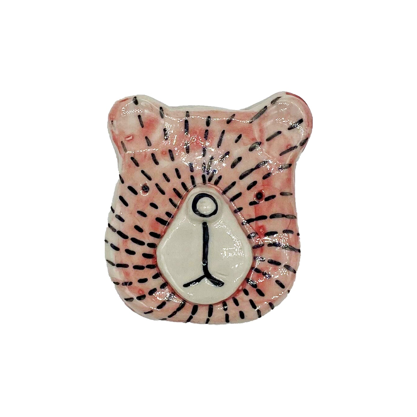 cat ceramic magnet
