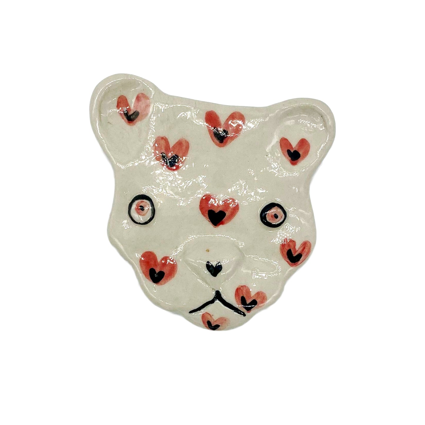 cat ceramic magnet