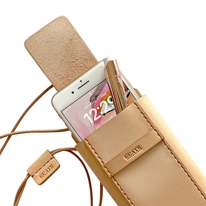 Leather phone holder